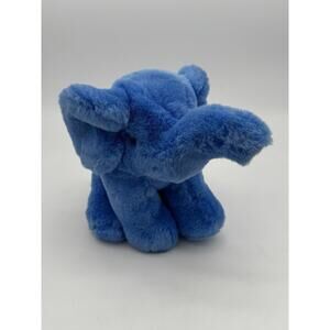 RARE Vtg 1988 Sugar Loaf BLUE ELEPHANT Plush Stuffed Animal Toy Collectible 9”